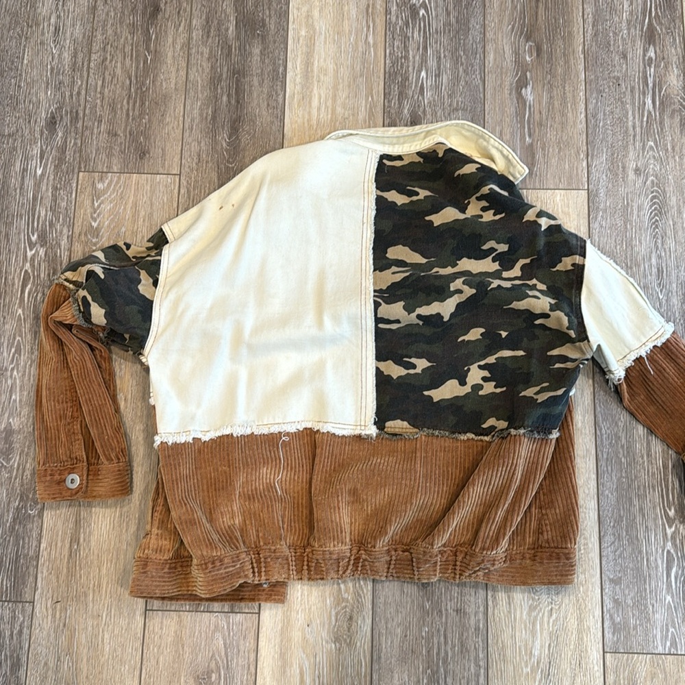 Denim And Corduroy Patchwork Jacket - image 5